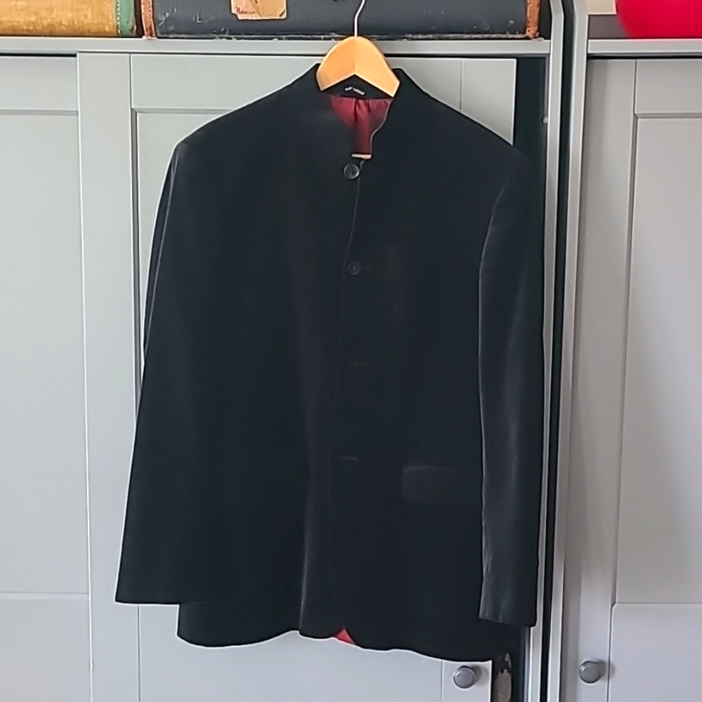 Black Velvet Nehru Jacket